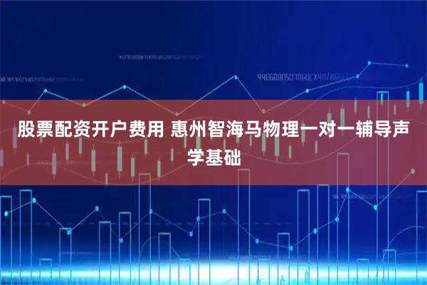 股票配资开户费用 惠州智海马物理一对一辅导声学基础